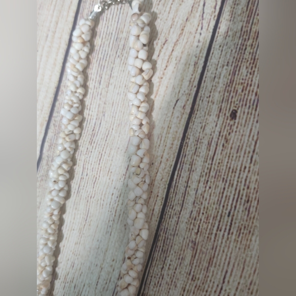 RARE Vintage Conch Shell Beaded Necklace